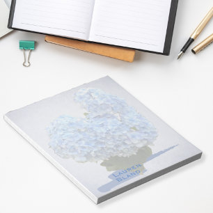 Heart Shape Blue Hydrangea Notitieblok