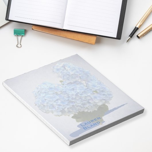 Heart Shape Blue Hydrangea Notitieblok