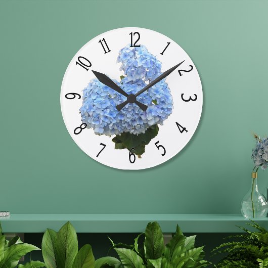 Heart Shape Blue Hydrangea Ronde Klok