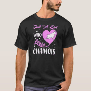 Heart Shape Chamois, gewoon een meisje dat van Cha T-shirt
