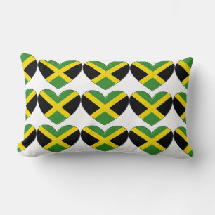 Heart Shape Jamaica Vlag Pattern Pillow Kussen