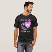 Heart Shape Just A Girl Who Loves Scottish Folds T-shirt (Voorkant volledig)