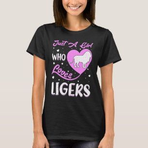 Heart Shape Liger is een meisje dat van ligers hou T-shirt