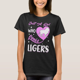 Heart Shape Liger is een meisje dat van ligers hou T-shirt