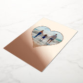 Heart Shape Lijst Foto Afbeelding Real Folie Feestdagenkaart (Gedraaid)