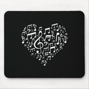 Heart Shape Musical Notes Music Lovers Gifts Valen Muismat