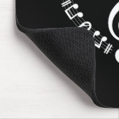 Heart Shape Musical Notes Music Lovers Happy Valen Muismat (Hoek)