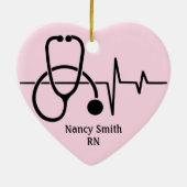 Heart Shape Ornament voor gezondheidswerkers (Achterkant)