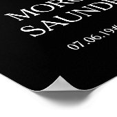 Heart Shape Photo Collage 36 Pic Funeral Memorial Poster (Hoek)