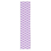 Heart Shape Plaid Pink Purple Table Runner Korte Tafelloper (Voorkant)