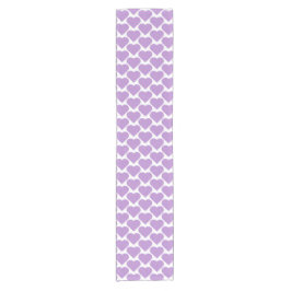 Heart Shape Plaid Pink Purple Table Runner Korte Tafelloper