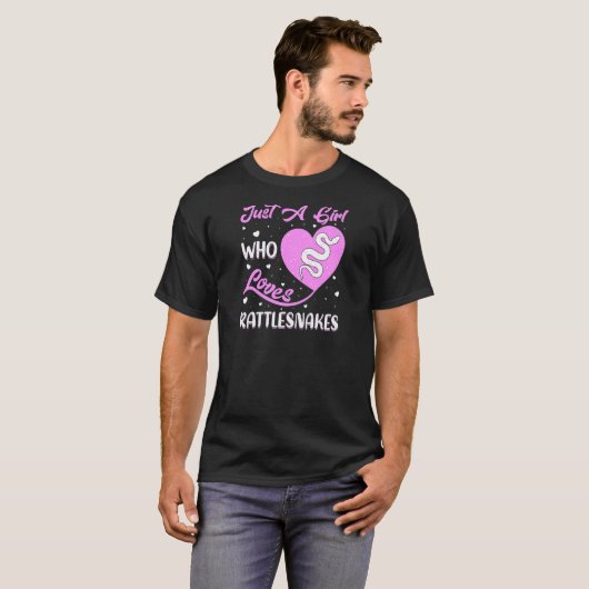 Heart Shape Rattlesnake, een meisje dat van Ratt h T-shirt (Voorkant volledig)