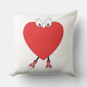 Heart Shape Red Cute Love Character Design Kussen (Voorkant)