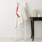 Heart Shape Red Cute Love Character Design Sherpa Deken (In situ)