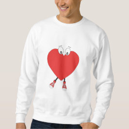 Heart Shape Red Cute Love Character Design Trui