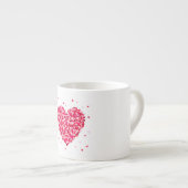 Heart Shape Valentijnsdag Love Gift Espresso Kop (Voorkant rechts)