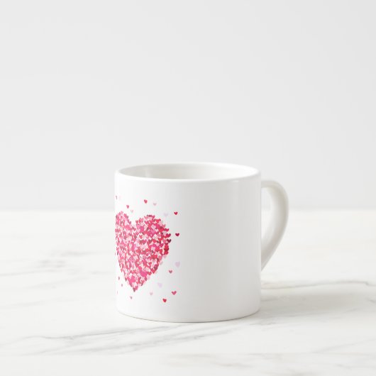 Heart Shape Valentijnsdag Love Gift Espresso Kop (Voorkant rechts)
