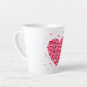 Heart Shape Valentijnsdag Love Gift Latte Mok (Linkerhoek)