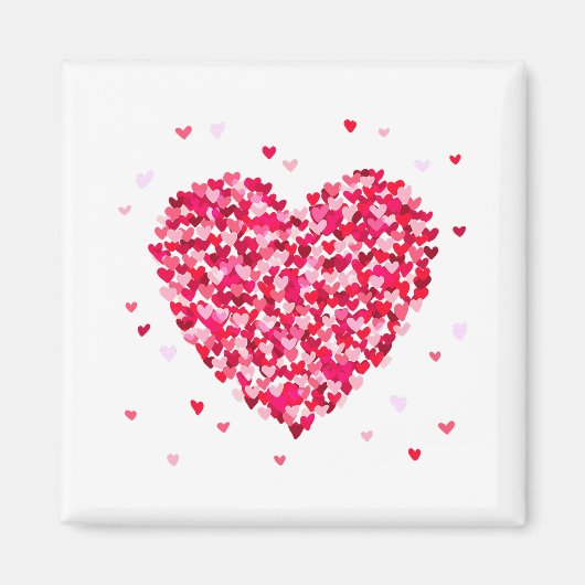 Heart Shape Valentijnsdag Love Gift Magneet (Voorkant)