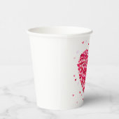 Heart Shape Valentijnsdag Love Gift Papieren Bekers (Rechts)