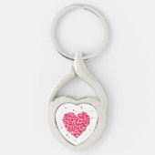 Heart Shape Valentijnsdag Love Gift Sleutelhanger (Voorkant)