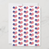 Heart Shaped American Flag | 4 juli Kaart (Achterkant)