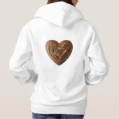 Heart-Shaped Artisan Sourdough with Smiley Face Hoodie (Achterkant)