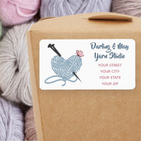 Heart Shaped Ball in Yarn - Persoonlijk adres