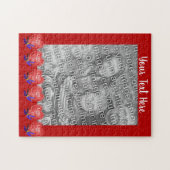 Heart Shaped Balloons Love Photo Lijst Sjabloon Legpuzzel (Horizontaal)