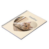 Heart-Shaped Cat Design Notitieboek (Linkerzijde)