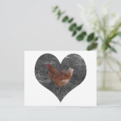 Heart Shaped Chicken Briefkaart (Staand voorkant)