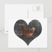 Heart Shaped Chicken Briefkaart (Voorkant / Achterkant)