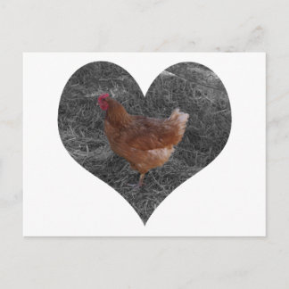 Heart Shaped Chicken Briefkaart