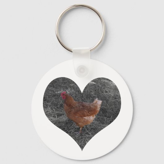 Heart Shaped Chicken Sleutelhanger (Voorkant)
