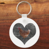 Heart Shaped Chicken Sleutelhanger (Voorkant)
