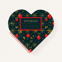 Heart Shaped Christmas Ornaments Notebook Notitieboek