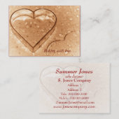 Heart Shaped Cookie Cutter - Baking Visitekaartjes (Voorkant / Achterkant)