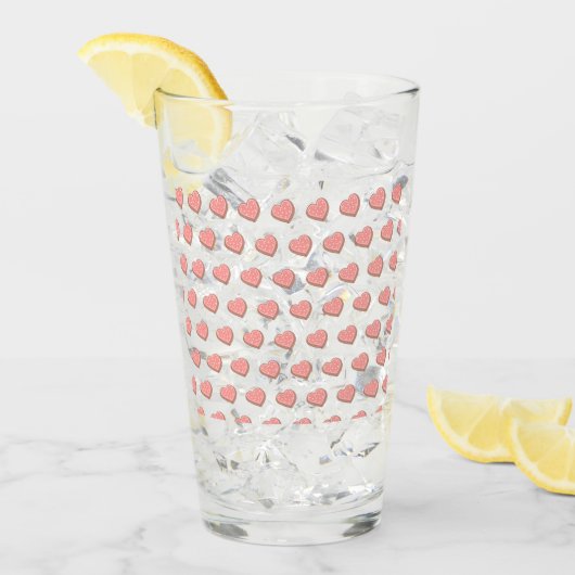 Heart-shaped cookies glas (Voorkant ijs)