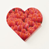 Heart Shaped Cust. Foto: Red Tulips Notitieboek (Achterkant)