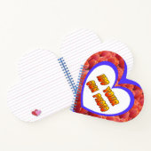 Heart Shaped Cust. Foto Tulips Notitieboek (Binnen)