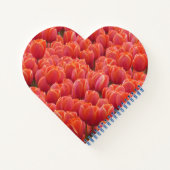 Heart Shaped Cust. Foto Tulips Notitieboek (Achterkant)