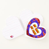 Heart Shaped Cust. Fotografisch Notitieboek Tulps (Binnen)