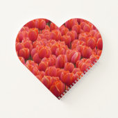 Heart Shaped Cust. Fotografisch Notitieboek Tulps (Achterkant)