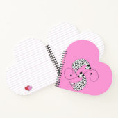 Heart shaped Dalmatian dogs  Notitieboek (Binnen)