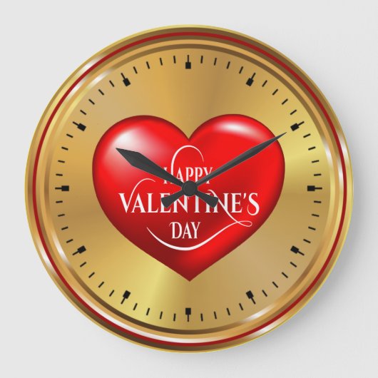 Heart Shaped Design Large Clock Grote Klok (Voorkant)