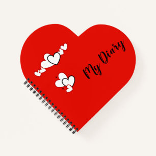 Heart Shaped Diary Notitieboek