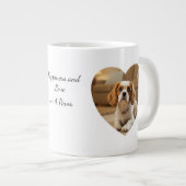 Heart-Shaped Dog Design – “Happiness on Four Paws” Grote Koffiekop (Voorkant rechts)