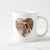 Heart-Shaped Dog Design – “Happiness on Four Paws” Grote Koffiekop (Rechts)