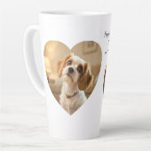 Heart-Shaped Dog Design – “Happiness on Four Paws” Latte Mok (Linkerhoek)