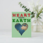Heart Shaped Earth anagram Briefkaart (Staand voorkant)
